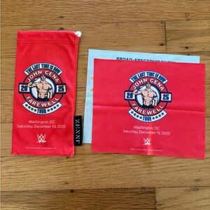 WWE John Cena Farewell Tour Cloth Eyewear Case and Wipe